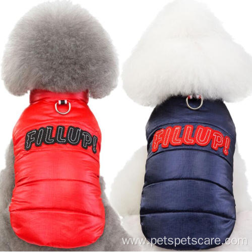 Eco-friendly luxury winter embroidered dog clothes